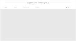 Desktop Screenshot of cappuccinomediagroup.com